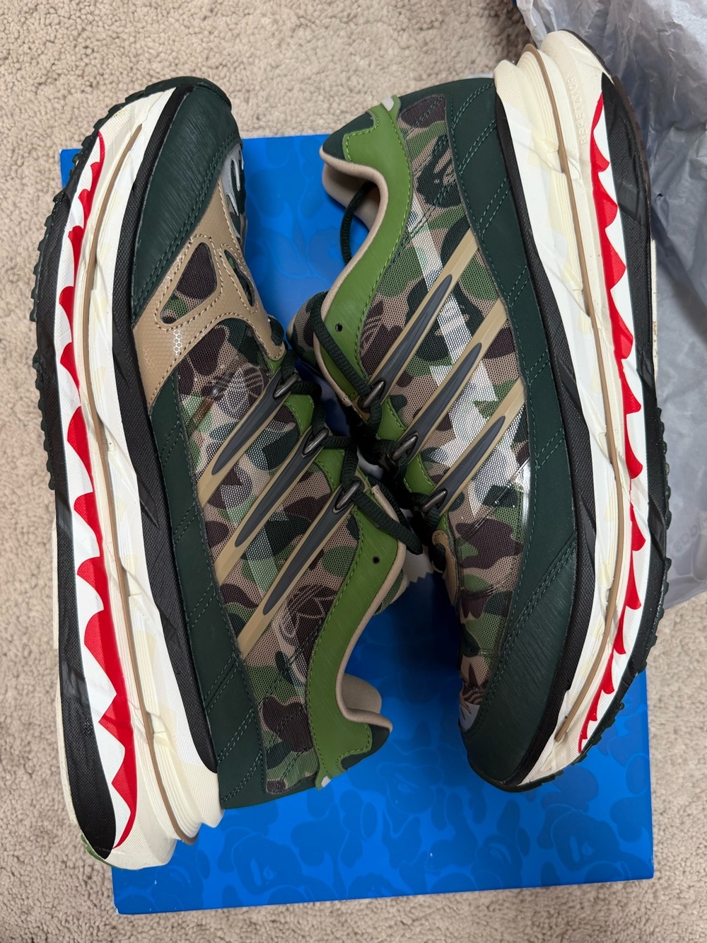 BAPE x adidas Harmony 'Green Camo'